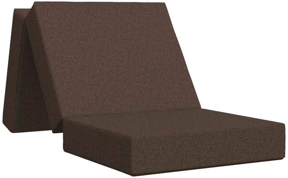 Čiužinys Sulankstomas Sofos Lova 90 x 63 x 45 cm Taupe