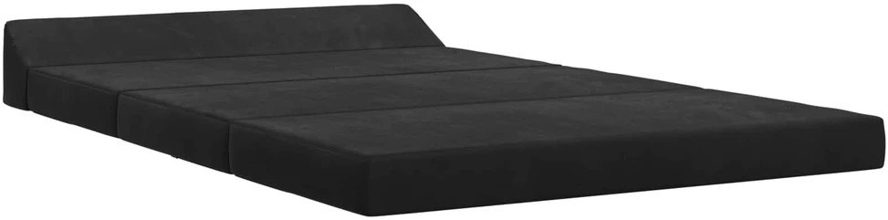 Sofa Sulankstomas Sofos Lova Juoda 120 x 60 x 49 cm Audinys