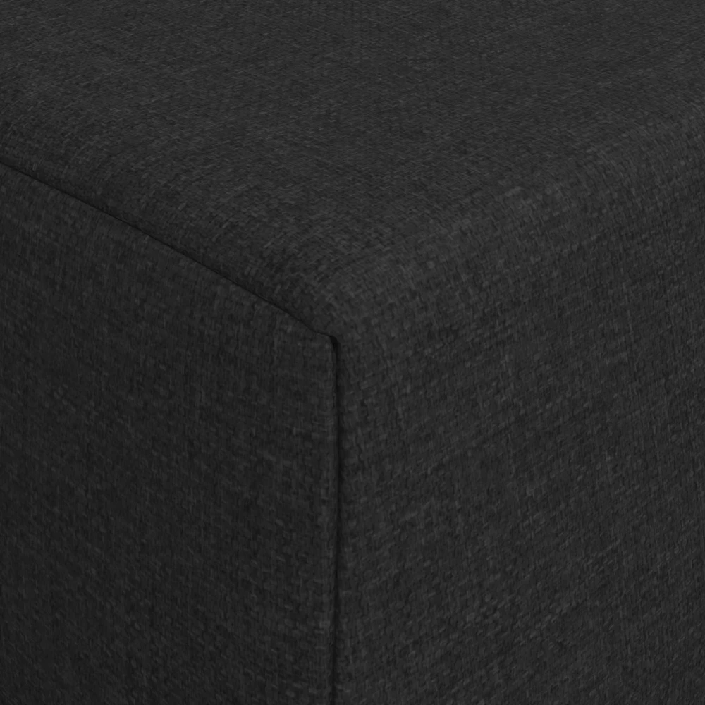 Sofa Sulankstomas Sofos Lova Juoda 200 x 70 x 15 cm Audinys
