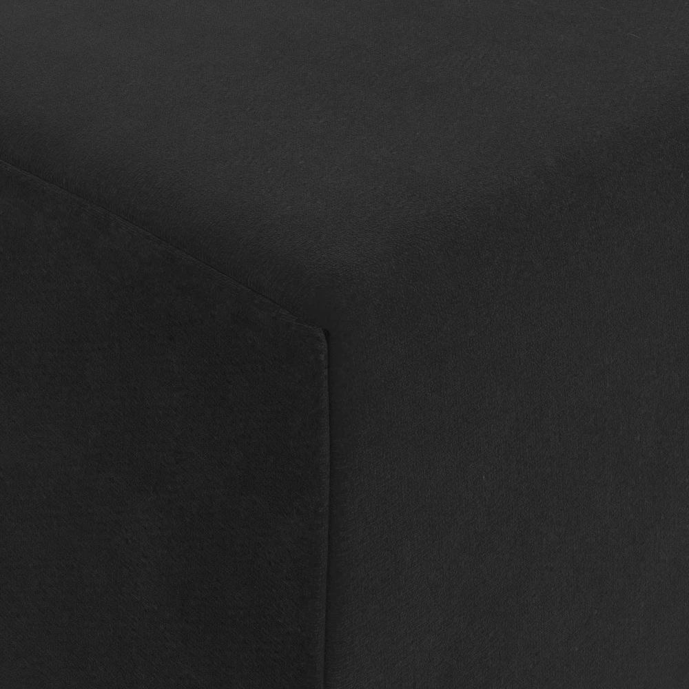 Sofa Sulankstomas Sofos Lova Juoda 200 x 70 x 10 cm Aksomas