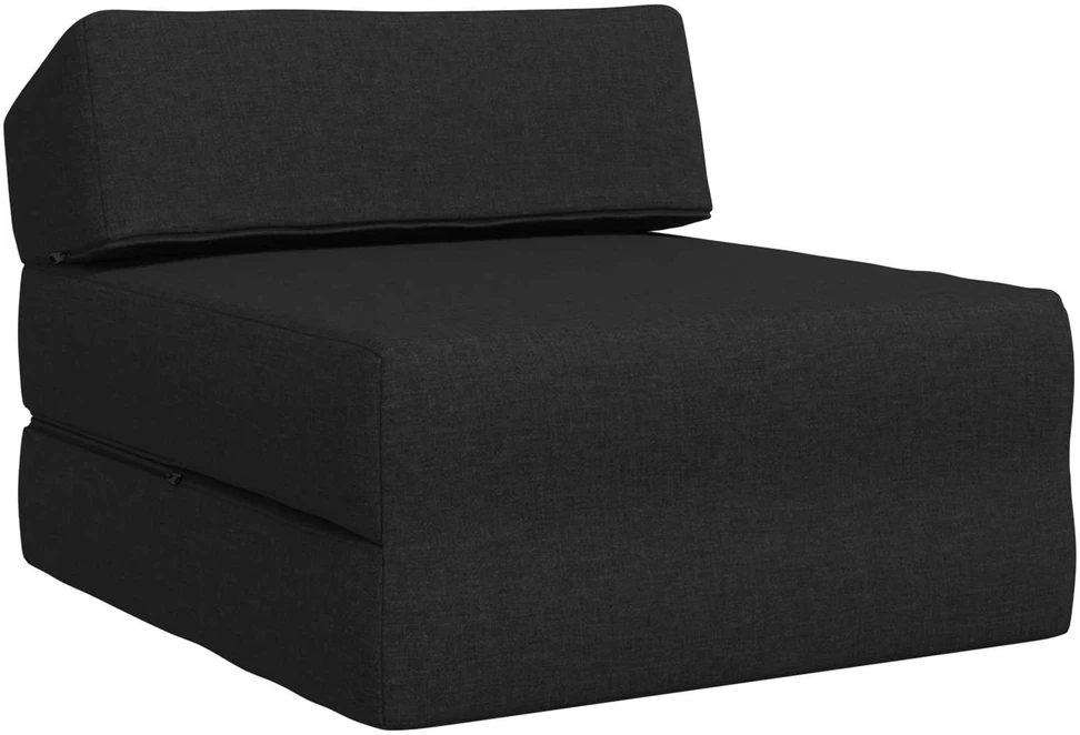 Sofa Sulankstomas Sofos Lova Juoda 60 x 70 x 41 cm Audinys