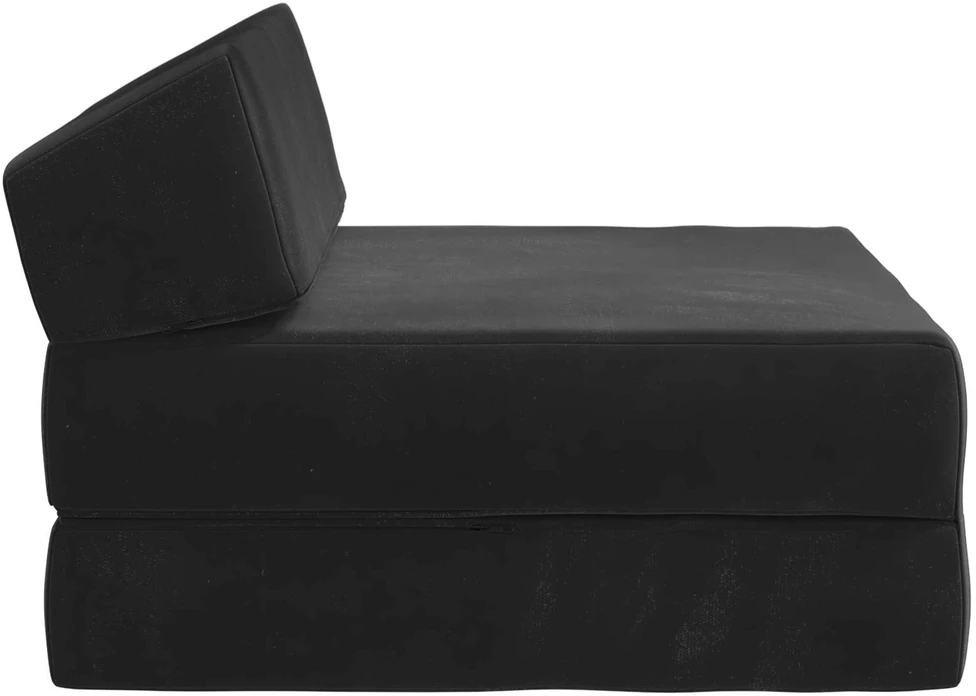 Sofa Sulankstomas Sofos Lova Juoda 60 x 70 x 41 cm Audinys