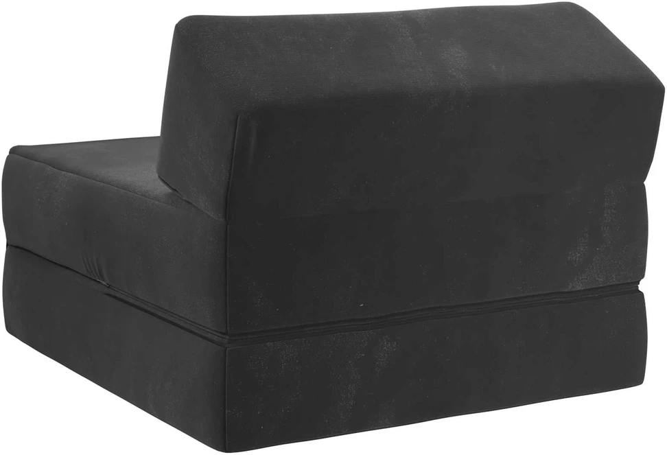 Sofa Sulankstomas Sofos Lova Juoda 60 x 70 x 41 cm Audinys