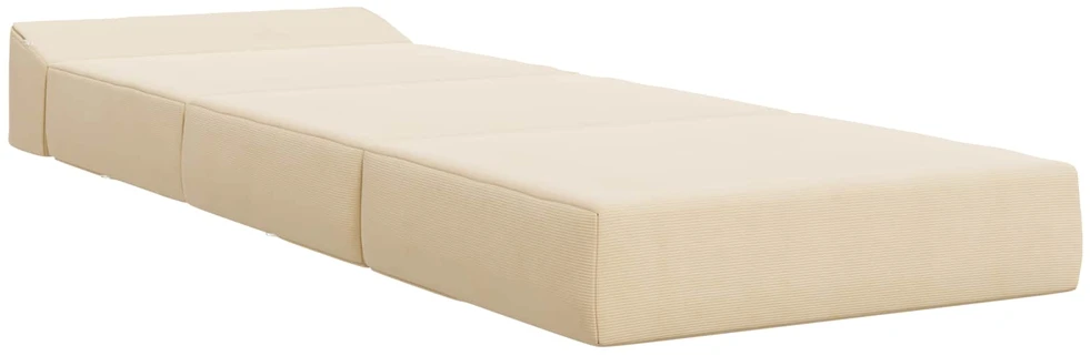 Sofa Sulankstomas Sofos Lova Kreminė 200 x 70 x 15 cm