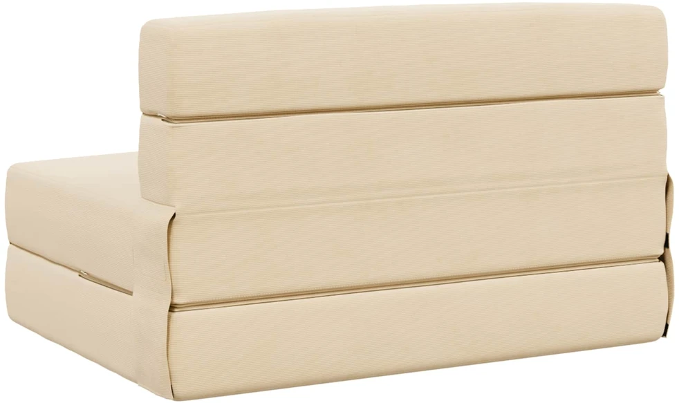 Sofa Sulankstomas Sofos Lova Kreminė 70 x 80 x 60 cm Audinys