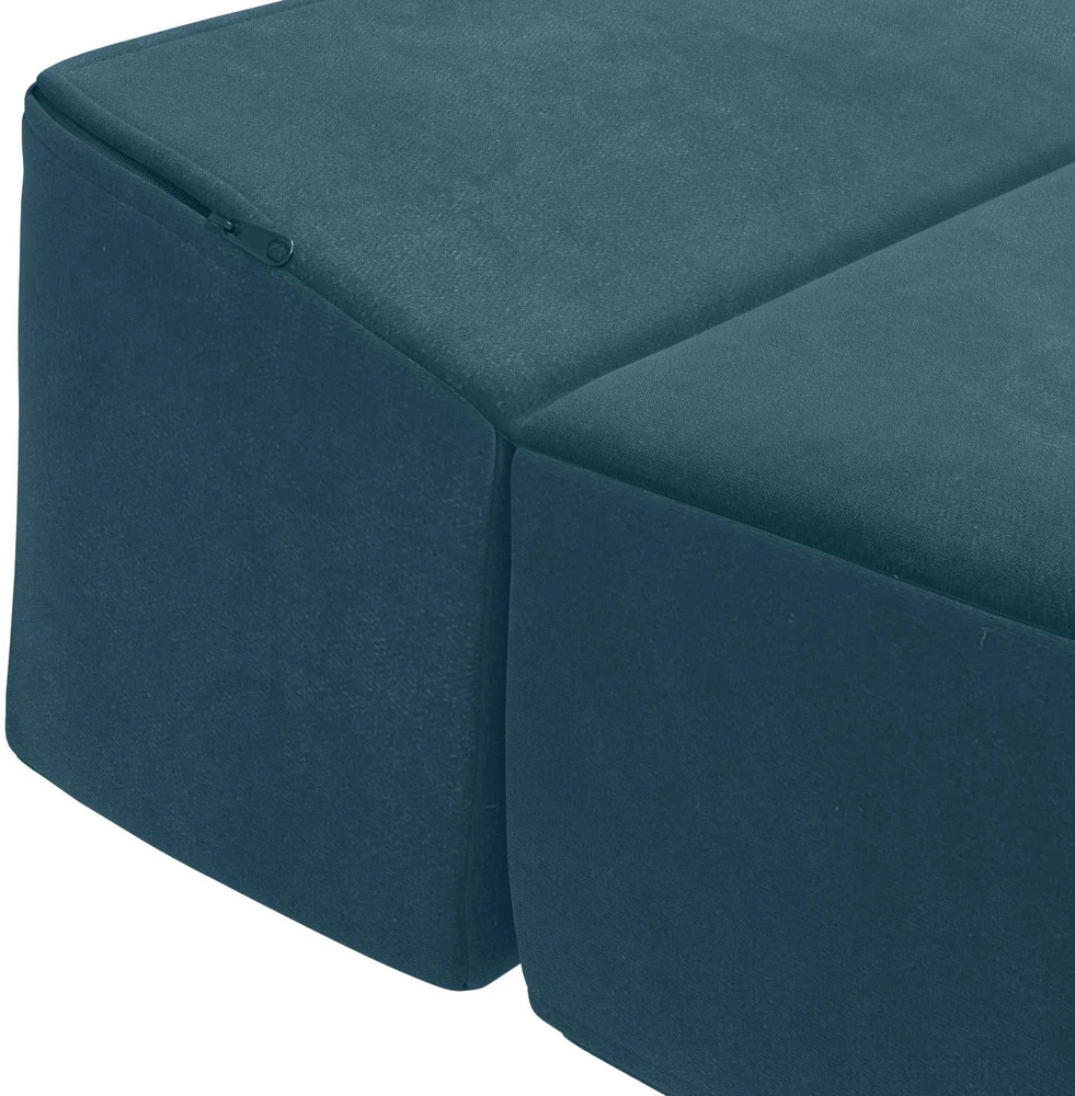 Sofa Sulankstomas Sofos Lova Mėlyna 70 x 60 x 63 cm Aksomas