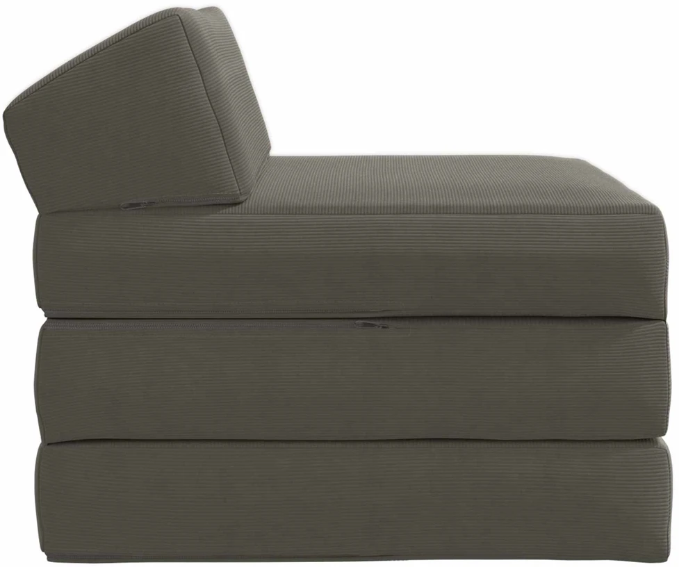 Sofa Sulankstomas Sofos Lova Šviesiai pilka 200 x 70 x 10 cm