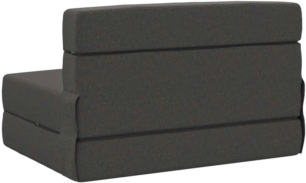 Sofa Sulankstomas Sofos Lova Tamsiai pilka 100 x 80 x 60 cm Audinys