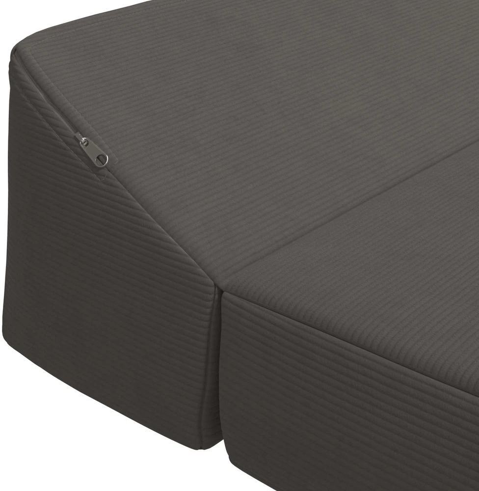 Sofa Sulankstomas Sofos Lova Tamsiai pilka 120 x 60 x 49 cm Audinys