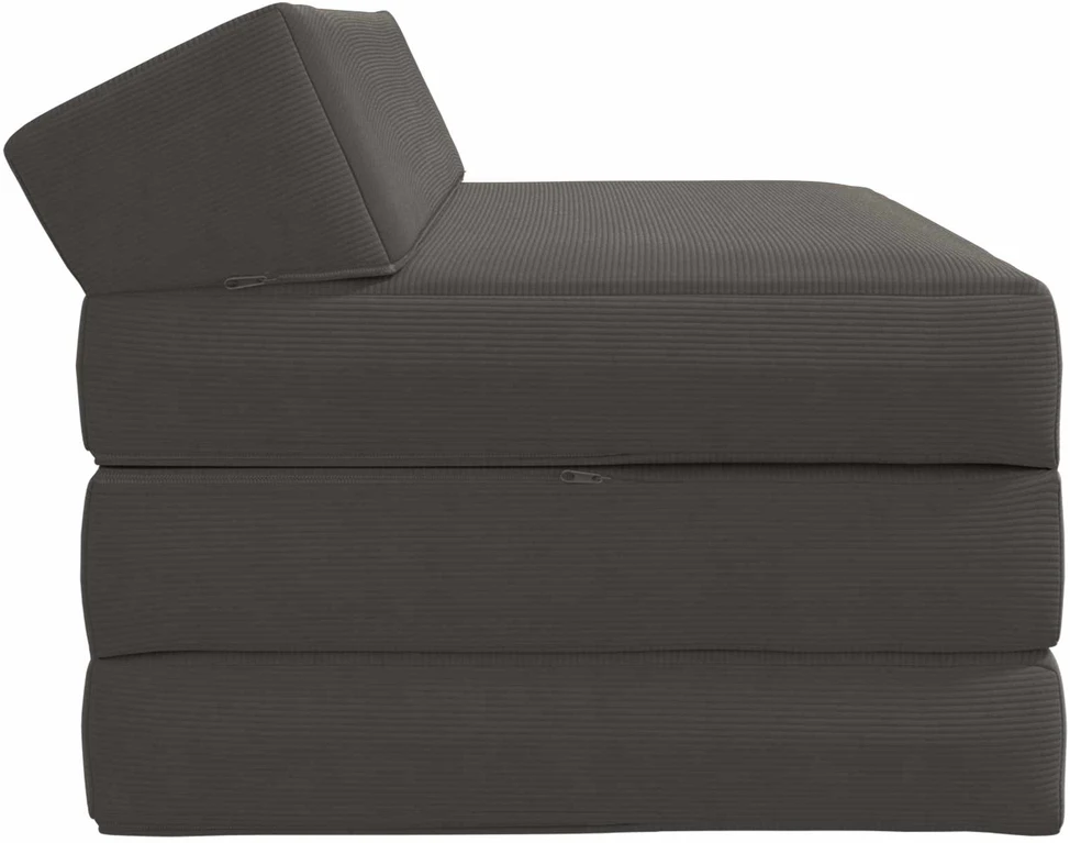 Sofa Sulankstomas Sofos Lova Tamsiai pilka 120 x 60 x 49 cm Audinys