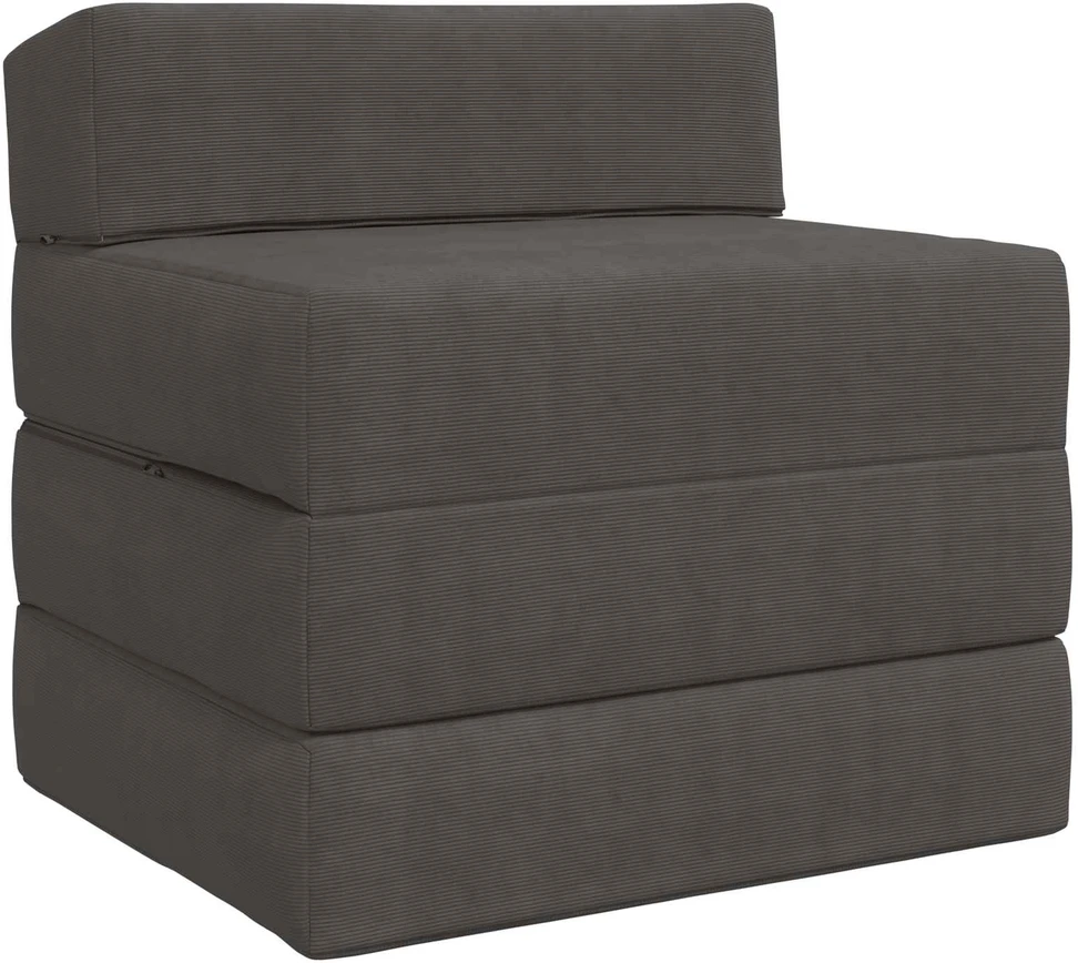 Sofa Sulankstomas Sofos Lova Tamsiai pilka 200 x 70 x 15 cm