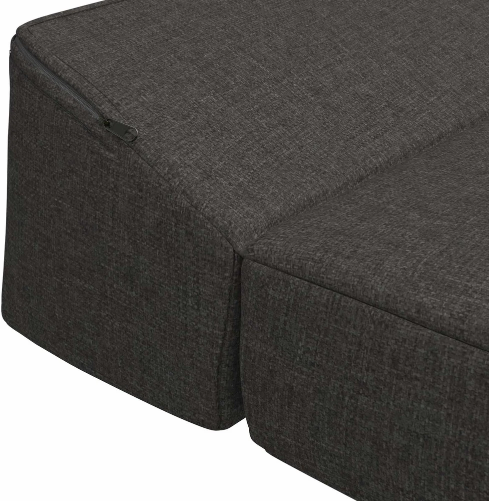 Sofa Sulankstomas Sofos Lova Tamsiai pilka 200 x 70 x 10 cm Audinys