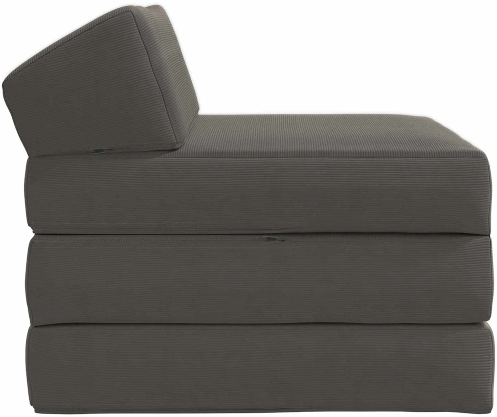 Sofa Sulankstomas Sofos Lova Tamsiai pilka 200 x 70 x 10 cm