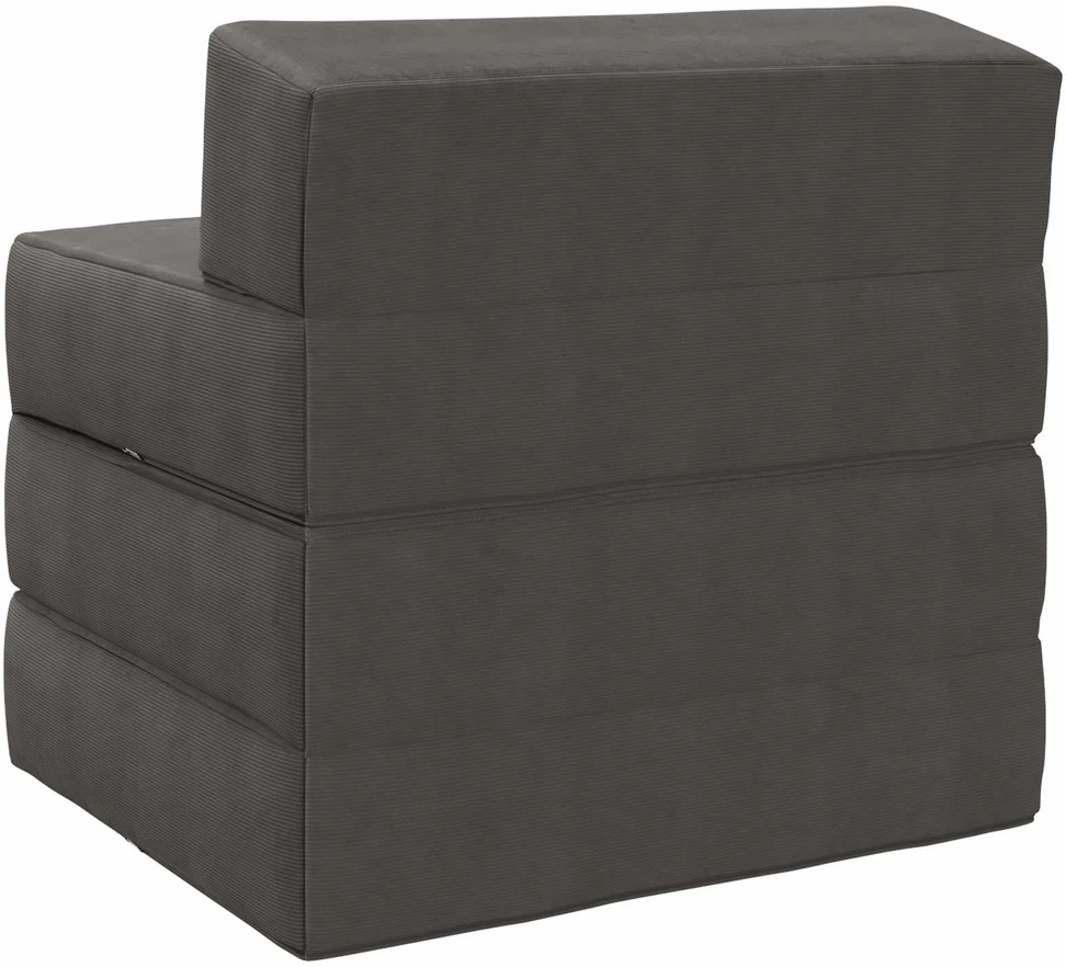Sofa Sulankstomas Sofos Lova Tamsiai pilka 200 x 70 x 15 cm