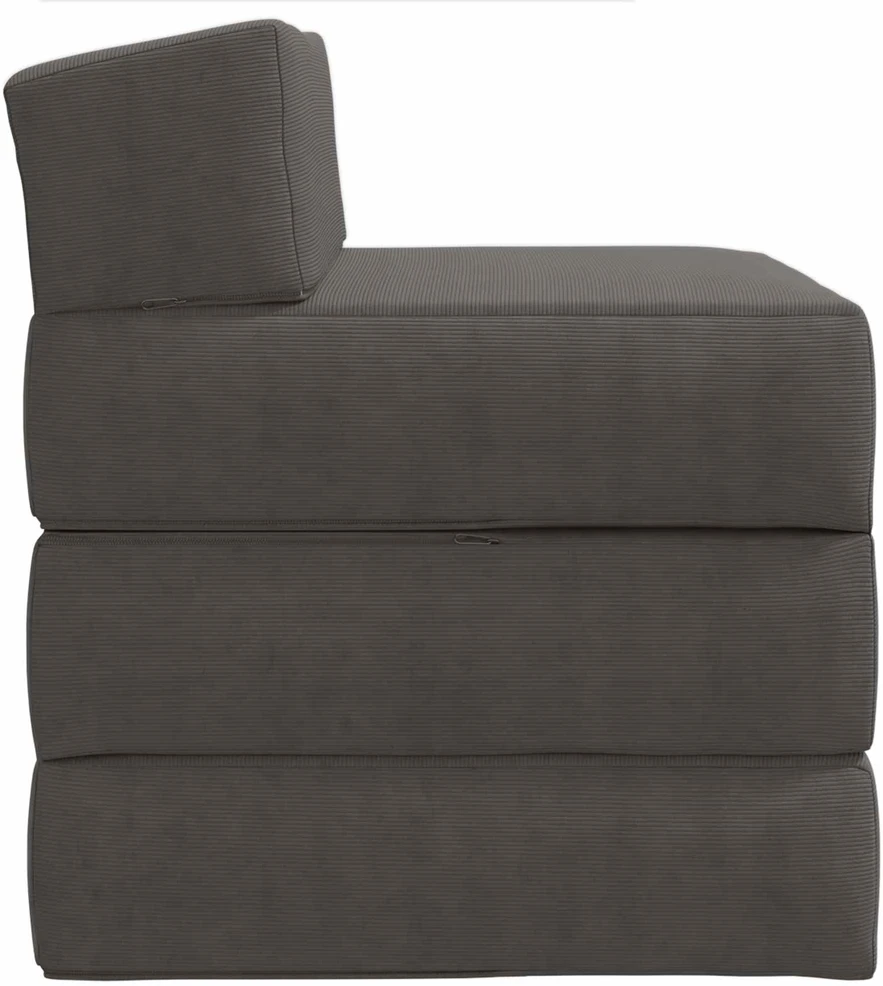 Sofa Sulankstomas Sofos Lova Tamsiai pilka 200 x 70 x 15 cm