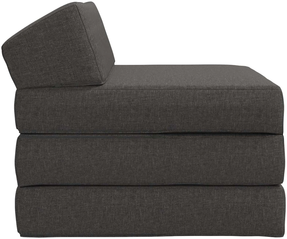 Sofa Sulankstomas Sofos Lova Tamsiai pilka 200 x 70 x 10 cm Audinys