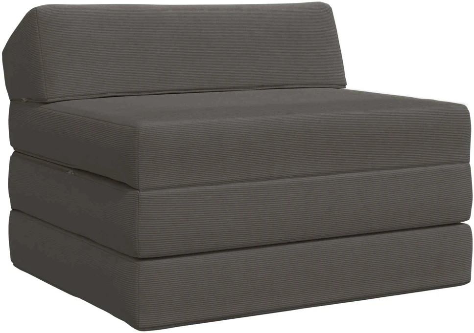 Sofa Sulankstomas Sofos Lova Tamsiai pilka 200 x 70 x 10 cm