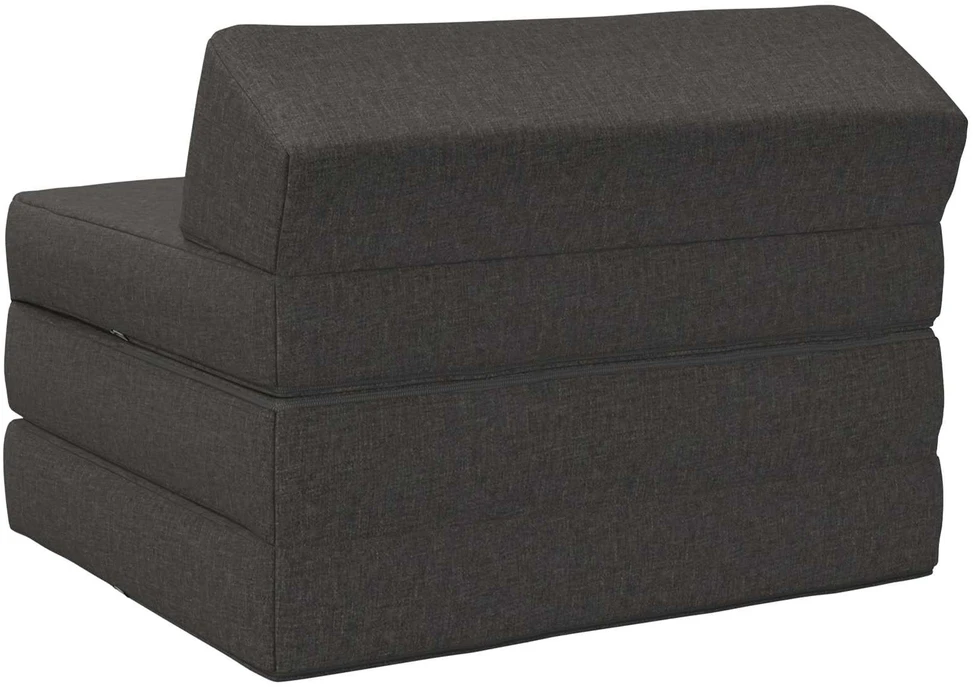 Sofa Sulankstomas Sofos Lova Tamsiai pilka 200 x 70 x 10 cm Audinys