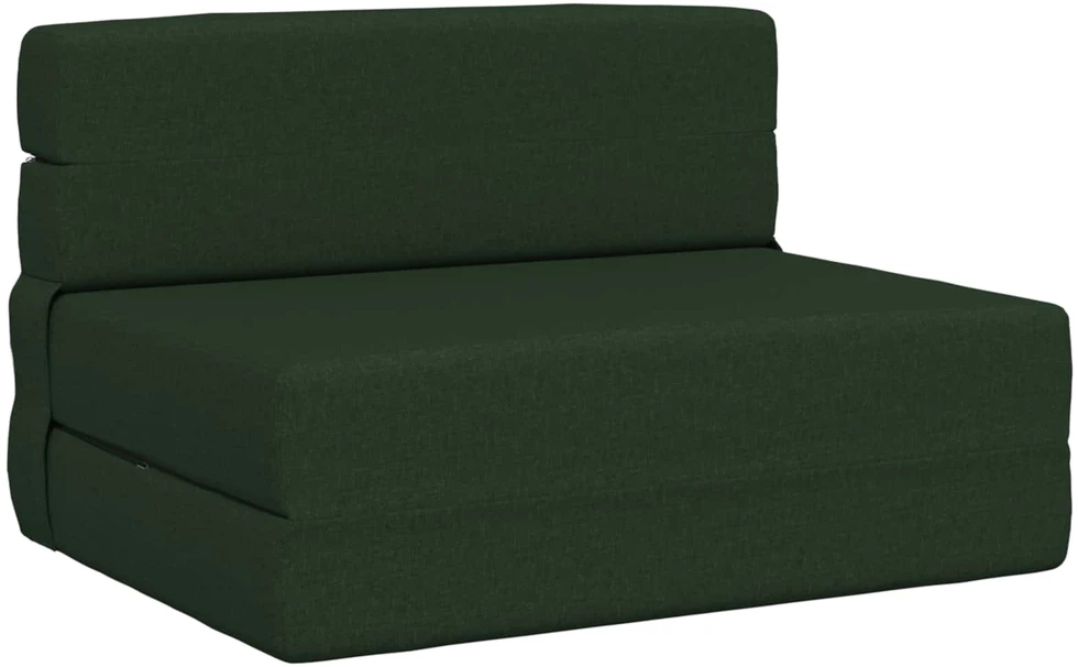 Sofa Sulankstomas Sofos Lova Tamsiai žalia 70 x 72 x 60 cm Audinys