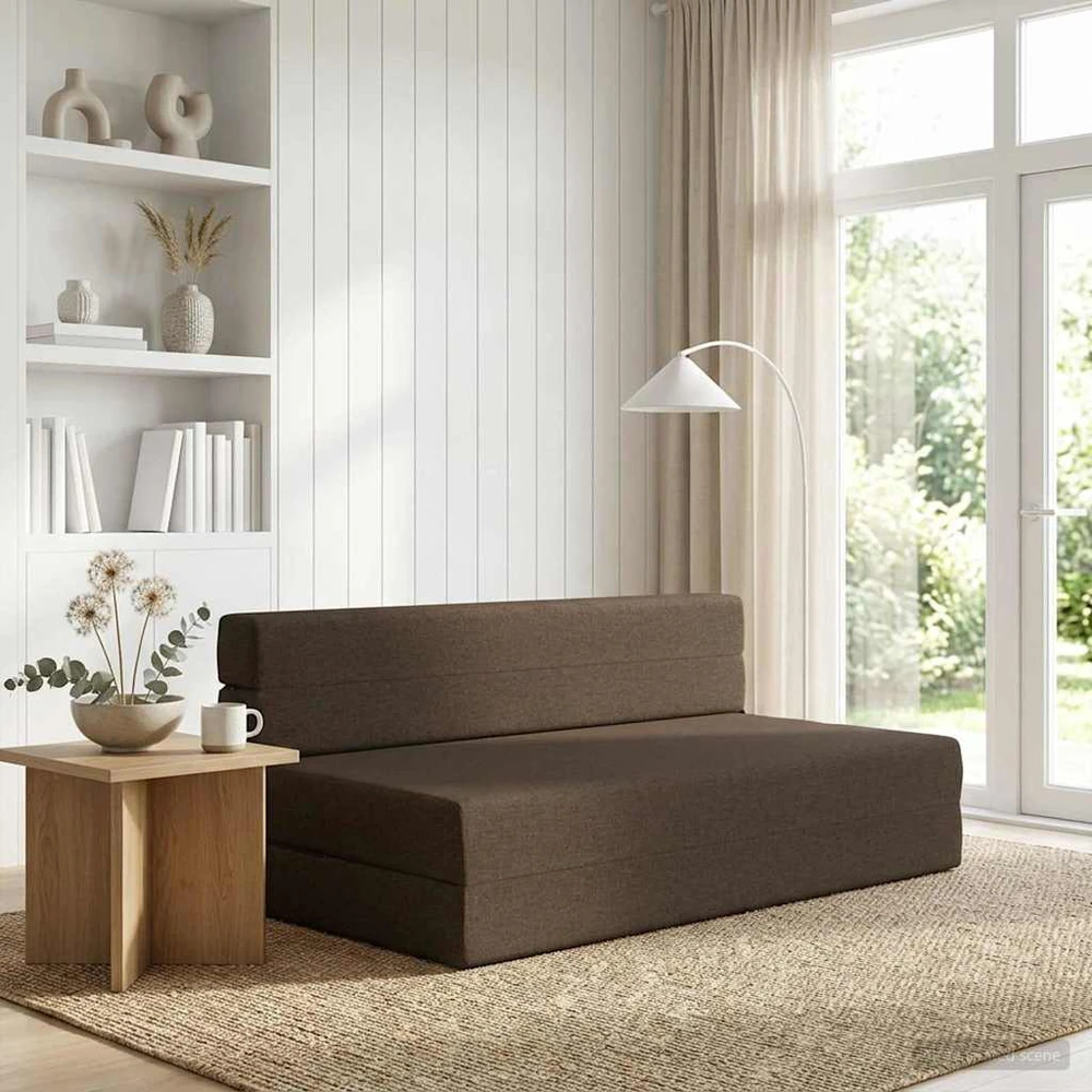 Sulankstomas Sofos Lova Taupe 152 x 86,5 x 60 cm Audinys