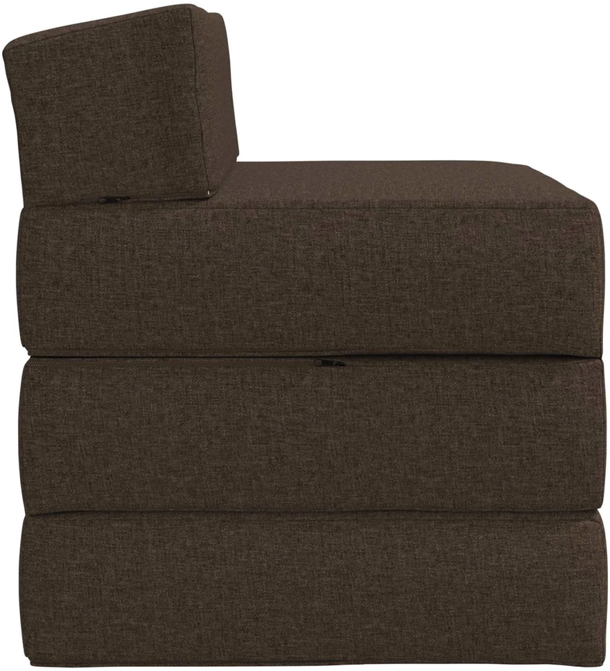 Sulankstomas Sofos Lova Taupe 200 x 70 x 15 cm Audinys