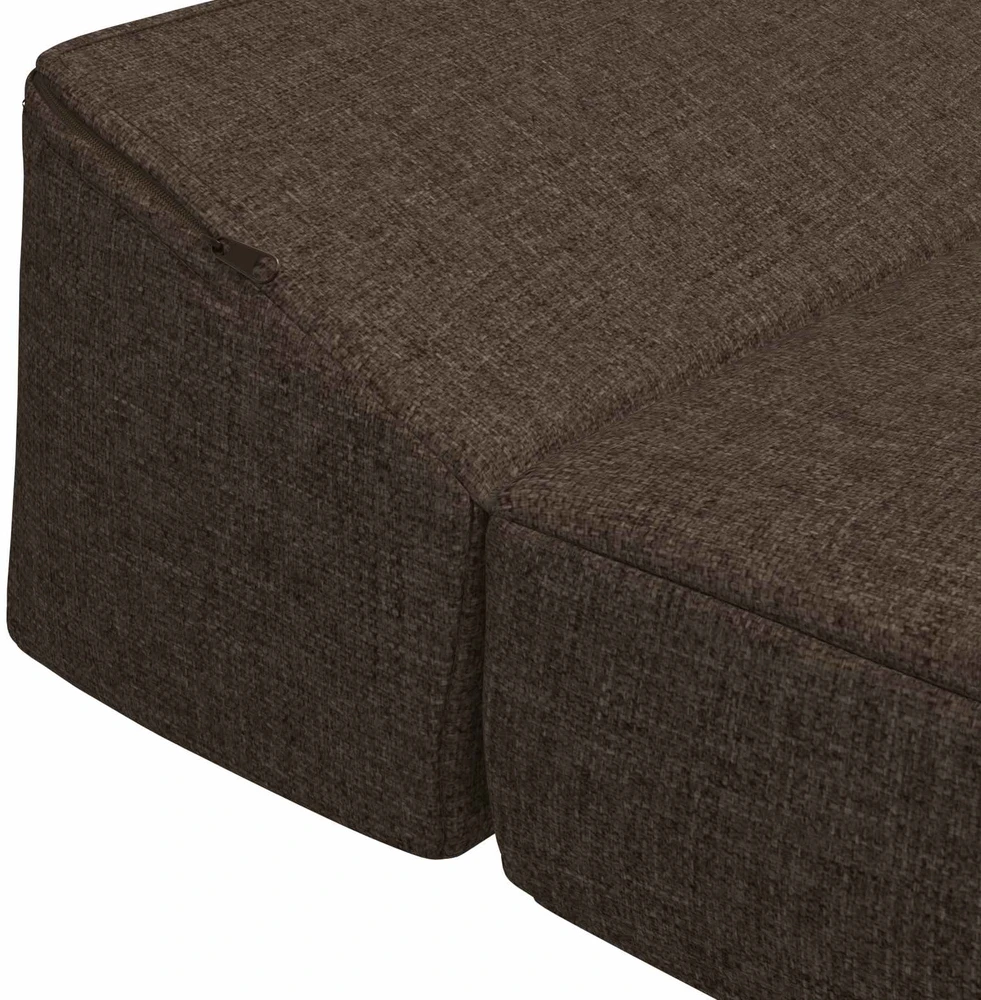 Sulankstomas Sofos Lova Taupe 200 x 70 x 10 cm Audinys
