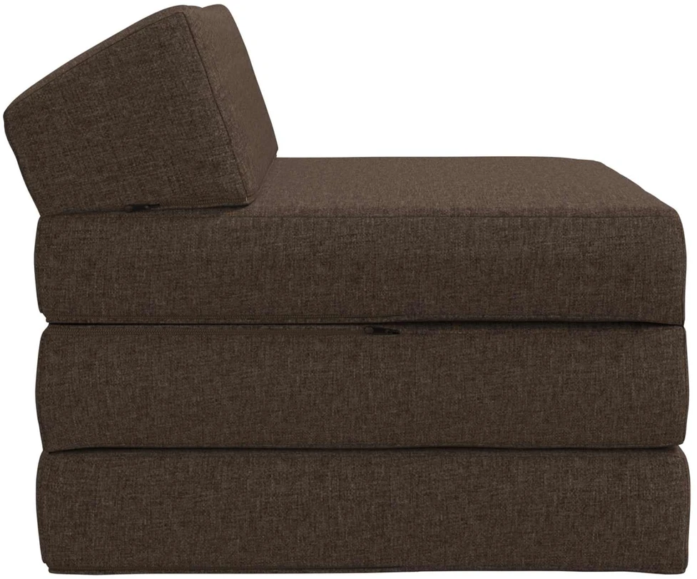 Sulankstomas Sofos Lova Taupe 200 x 70 x 10 cm Audinys