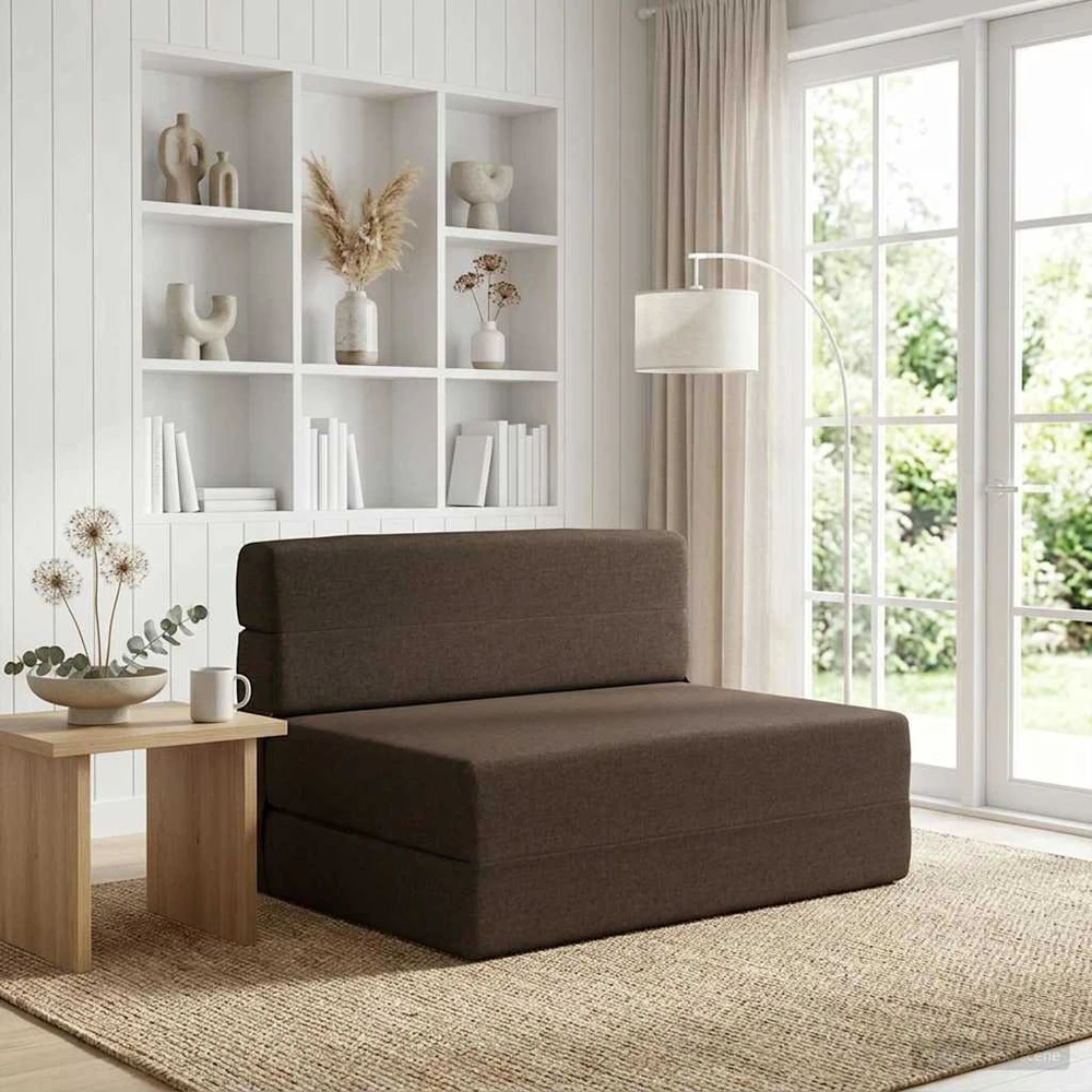 Sulankstomas Sofos Lova Taupe 70 x 72 x 60 cm Audinys