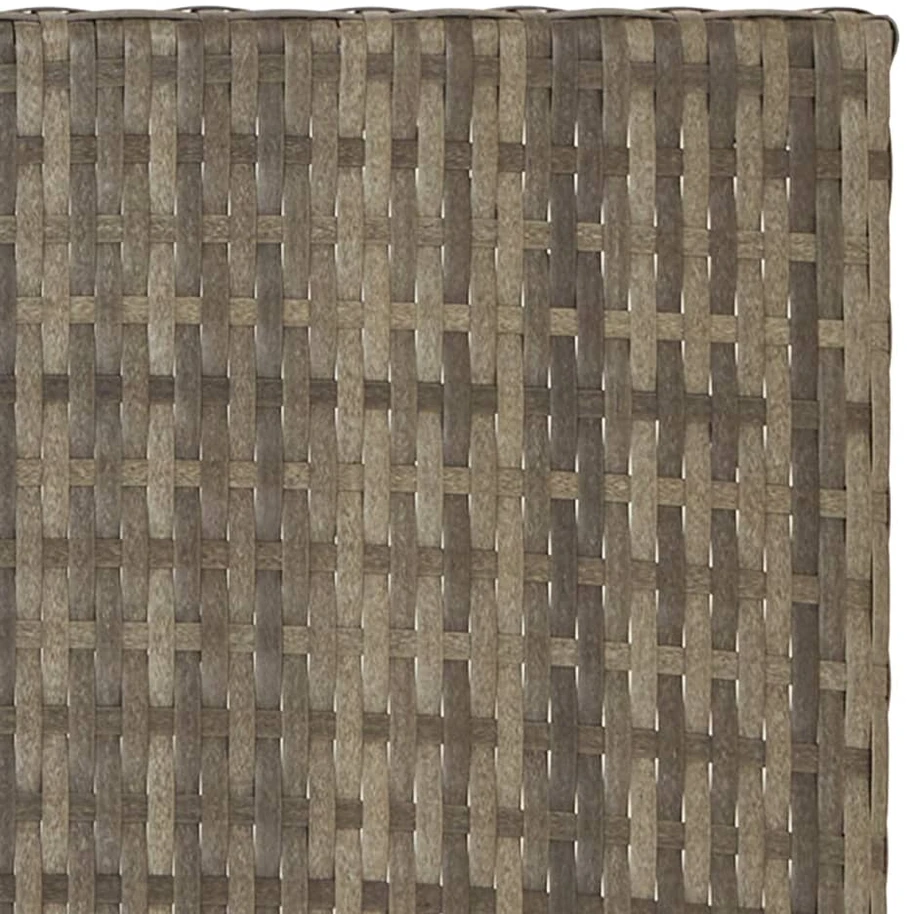 Sulankstomas stalas, pilkos spalvos, 45x35x32cm, poliratanas