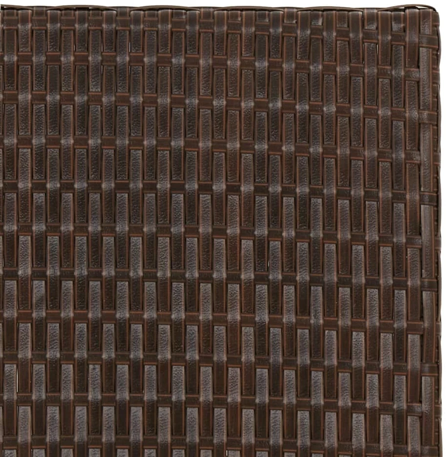 Sulankstomas stalas, rudos spalvos, 45x35x32cm, poliratanas