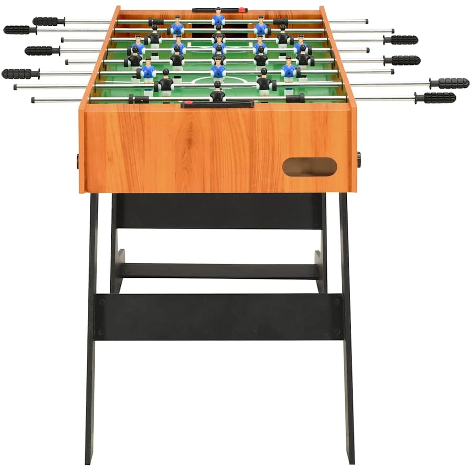 Sulankstomas stalo futbolo stalas, 121x61x80cm, šviesiai rudas