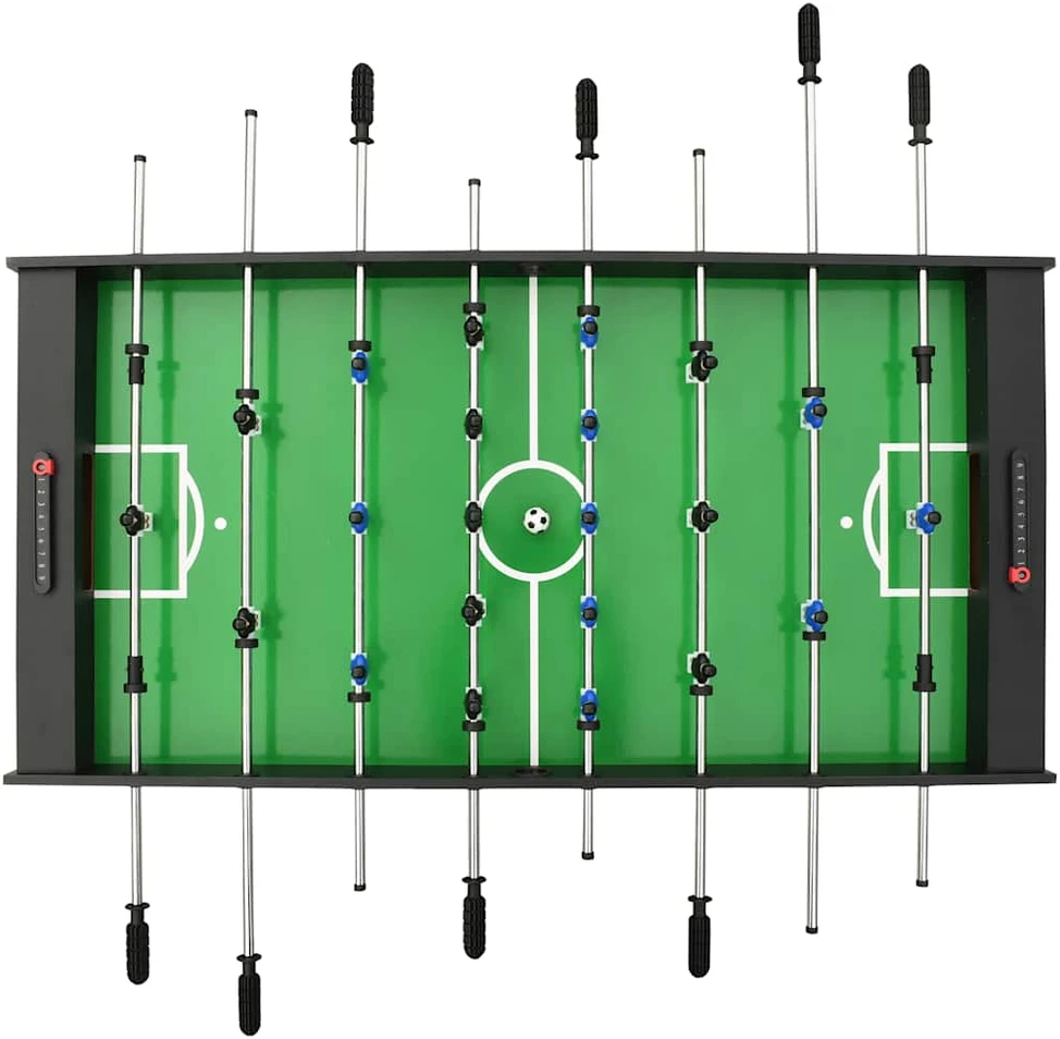 Sulankstomas stalo futbolo stalas, 121x61x80cm, juodas