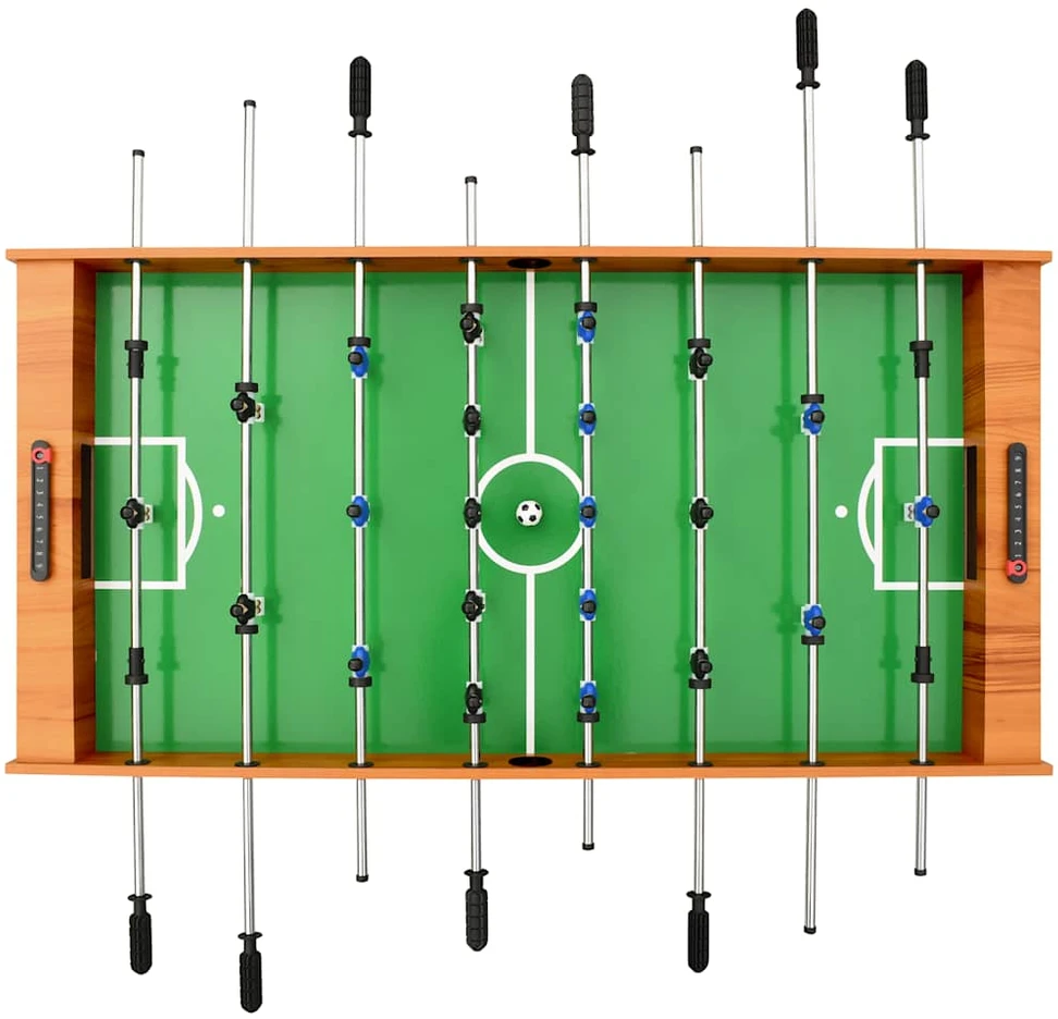 Sulankstomas stalo futbolo stalas, 121x61x80cm, šviesiai rudas