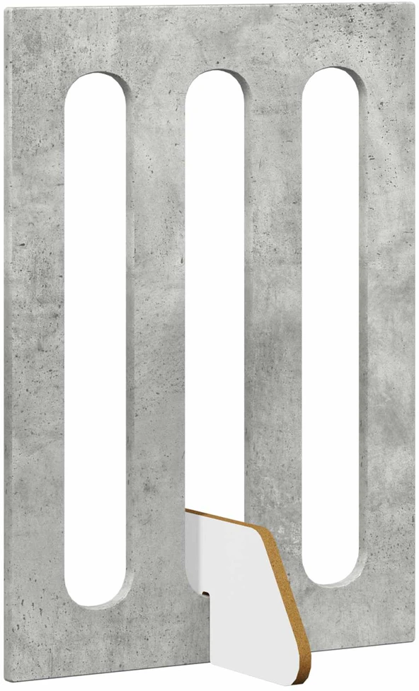 Sulankstomas šunų tvora 4 vnt. Betono pilka 201 x 38 x 70 cm
