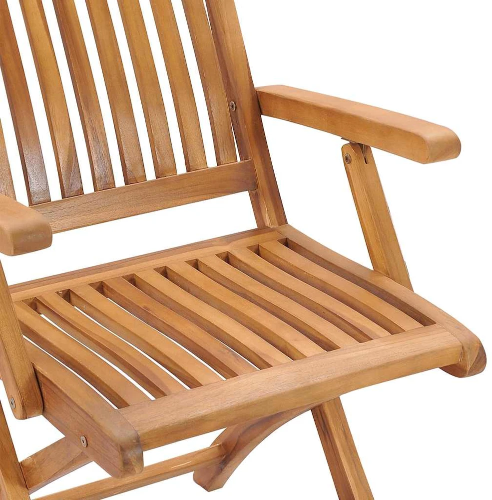 Sulankstomos sodo kėdės su pagalvėlėmis, 8vnt., tikmedis