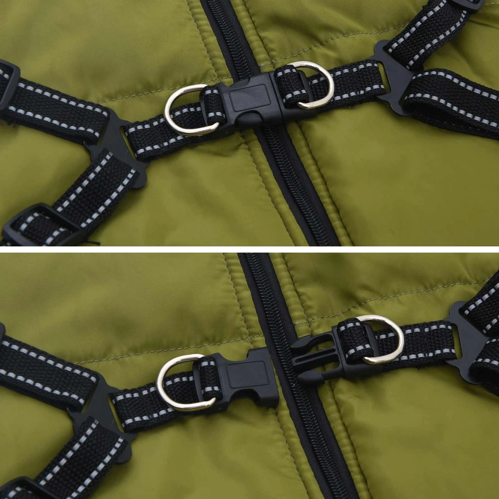 Šuns Kailinis Armijos Žalia L44 Fleece ir poliesteris