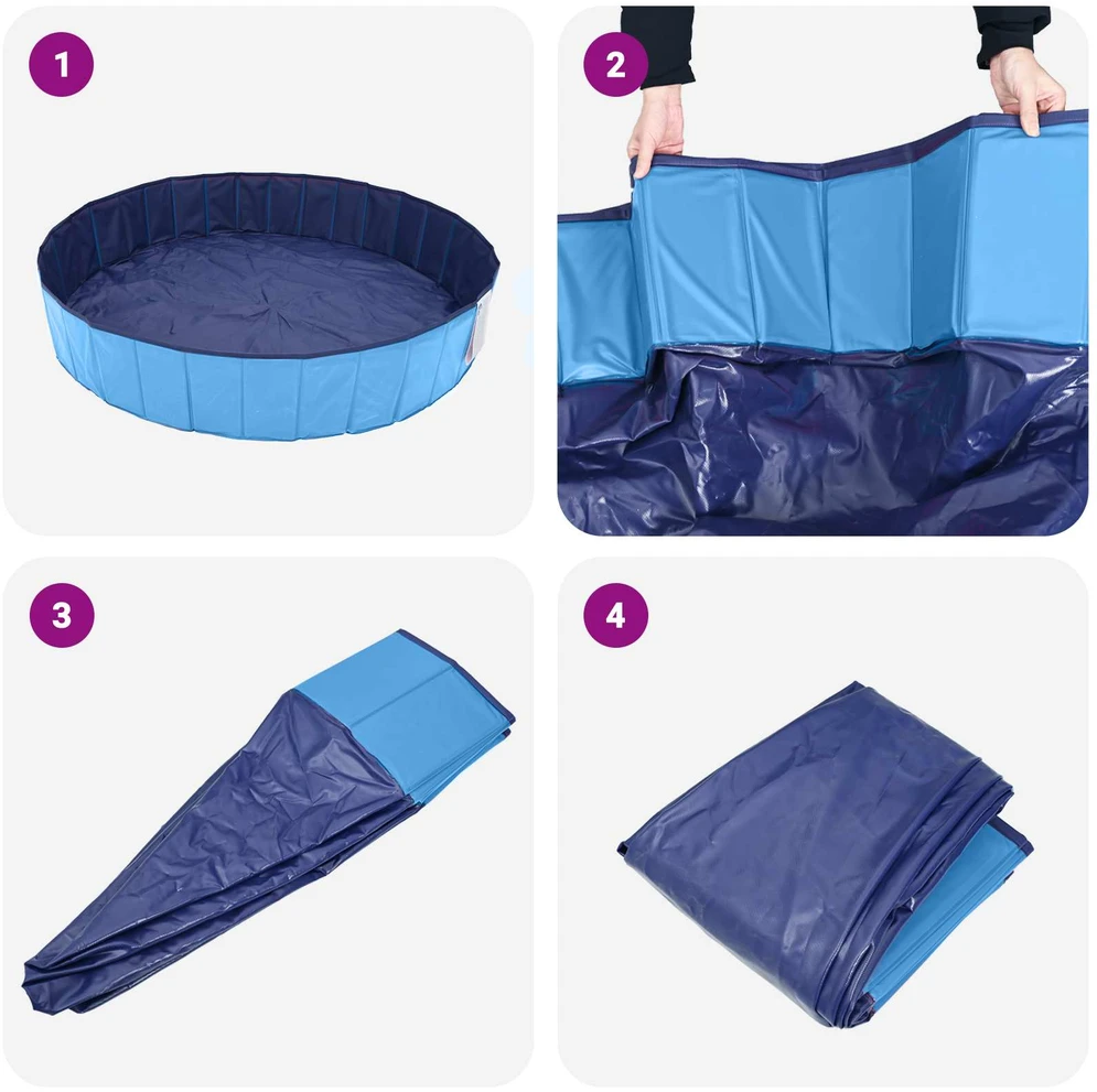 Šunų baseinas Ø300 x 38 cm Storas PVC Mėlyna