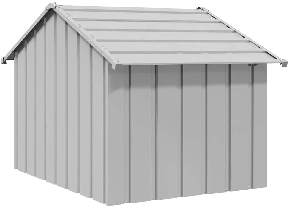 šunų namelis su stogu 83x130x85 cm cinkuoto plieno
