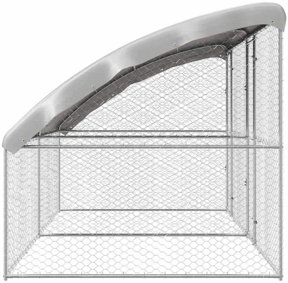 Šunų narvas 2 vnt. Sidabro 4 x 2 x 2 m Galvanizuotas plienas