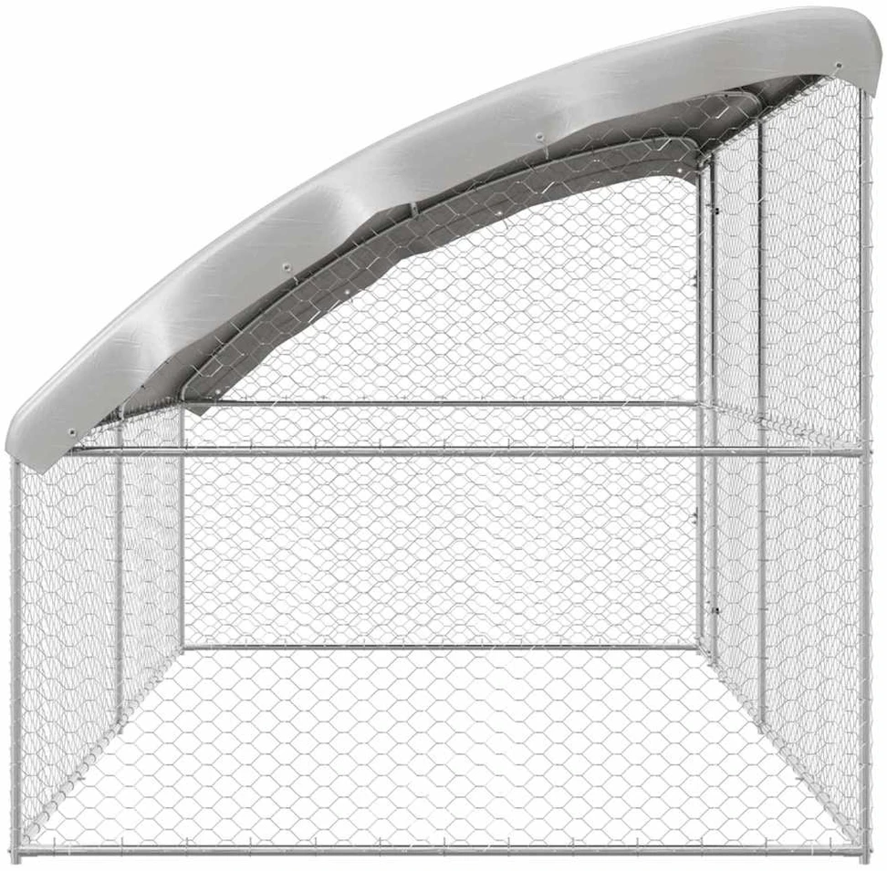 Šunų narvas 2 vnt. Sidabro 4 x 2 x 2 m Galvanizuotas plienas