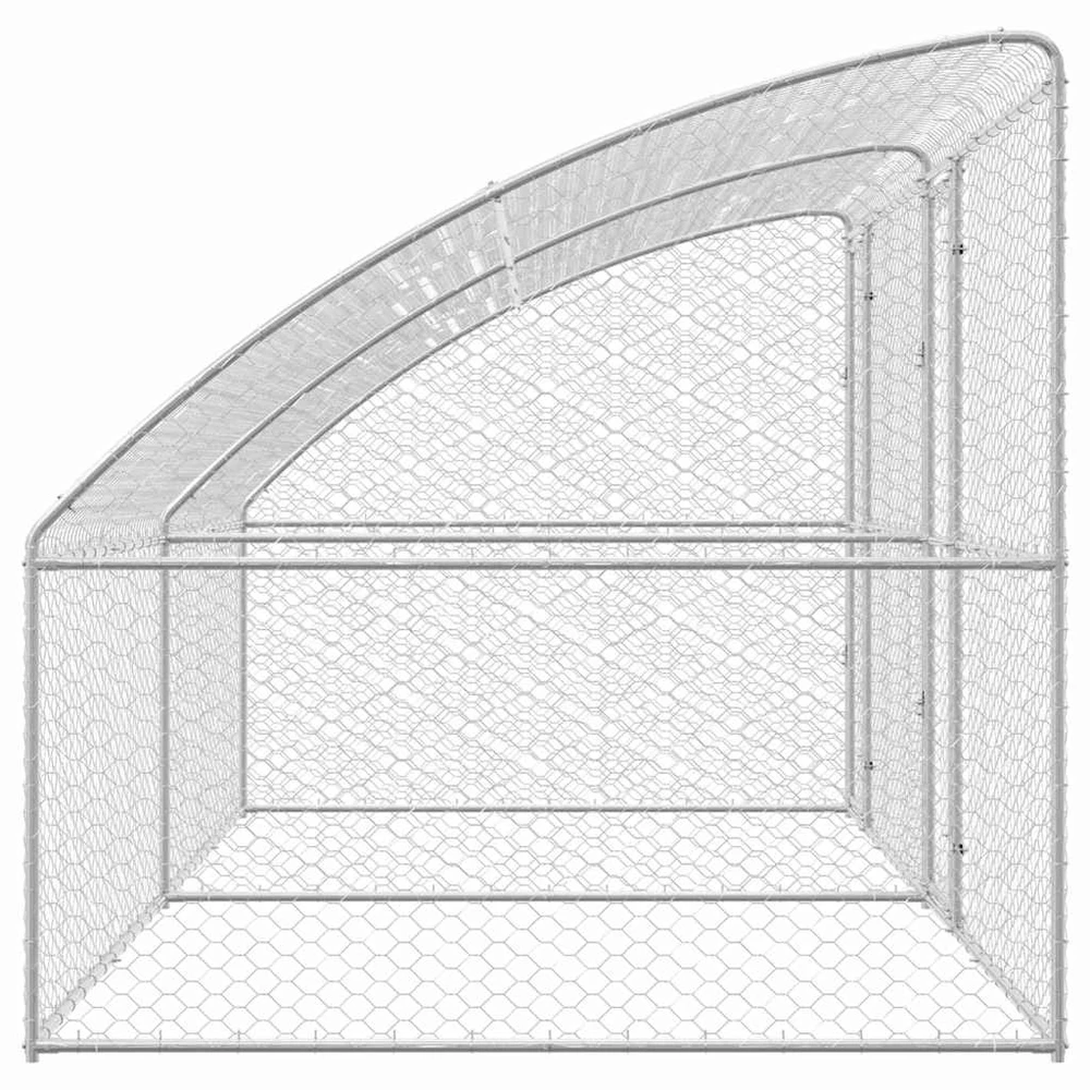 Šunų narvas 2 vnt. Sidabrinė 4 x 2 x 2 m Galvanizuotas plienas