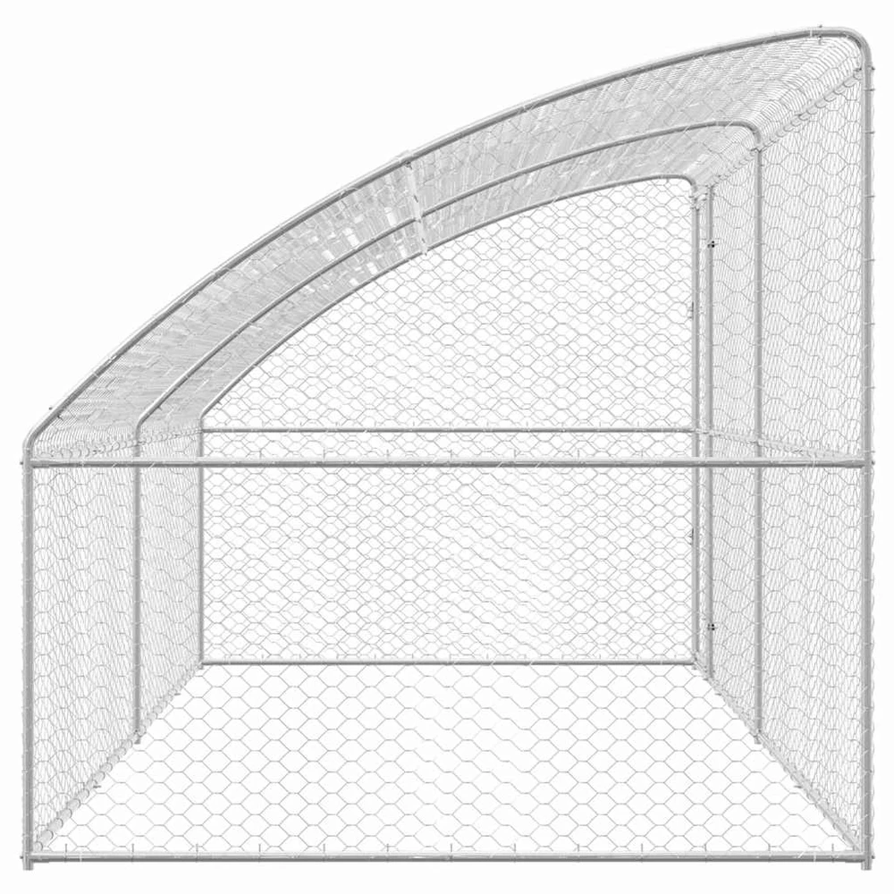 Šunų narvas 2 vnt. Sidabrinė 4 x 2 x 2 m Galvanizuotas plienas