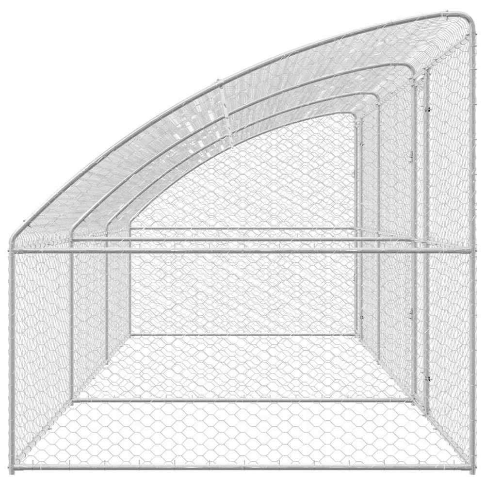 Šunų narvas 3 vnt. Sidabrinė 6 x 2 x 2 m Galvanizuotas plienas