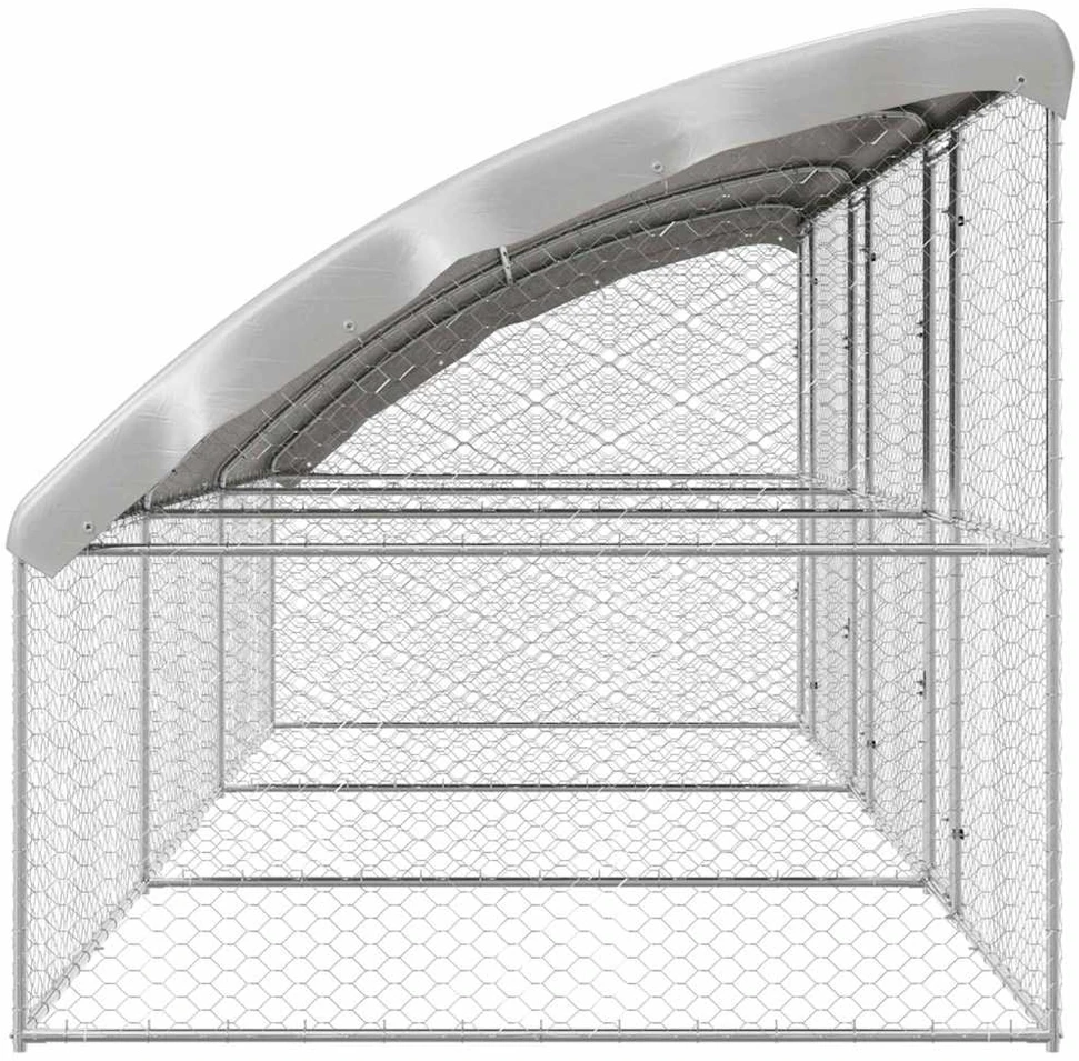 Šunų narvas 3 vnt. Sidabro 6 x 2 x 2 m Galvanizuotas plienas