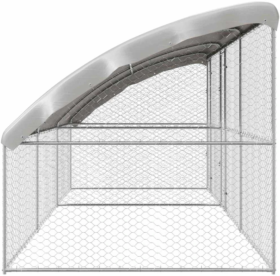 Šunų narvas 3 vnt. Sidabro 6 x 2 x 2 m Galvanizuotas plienas