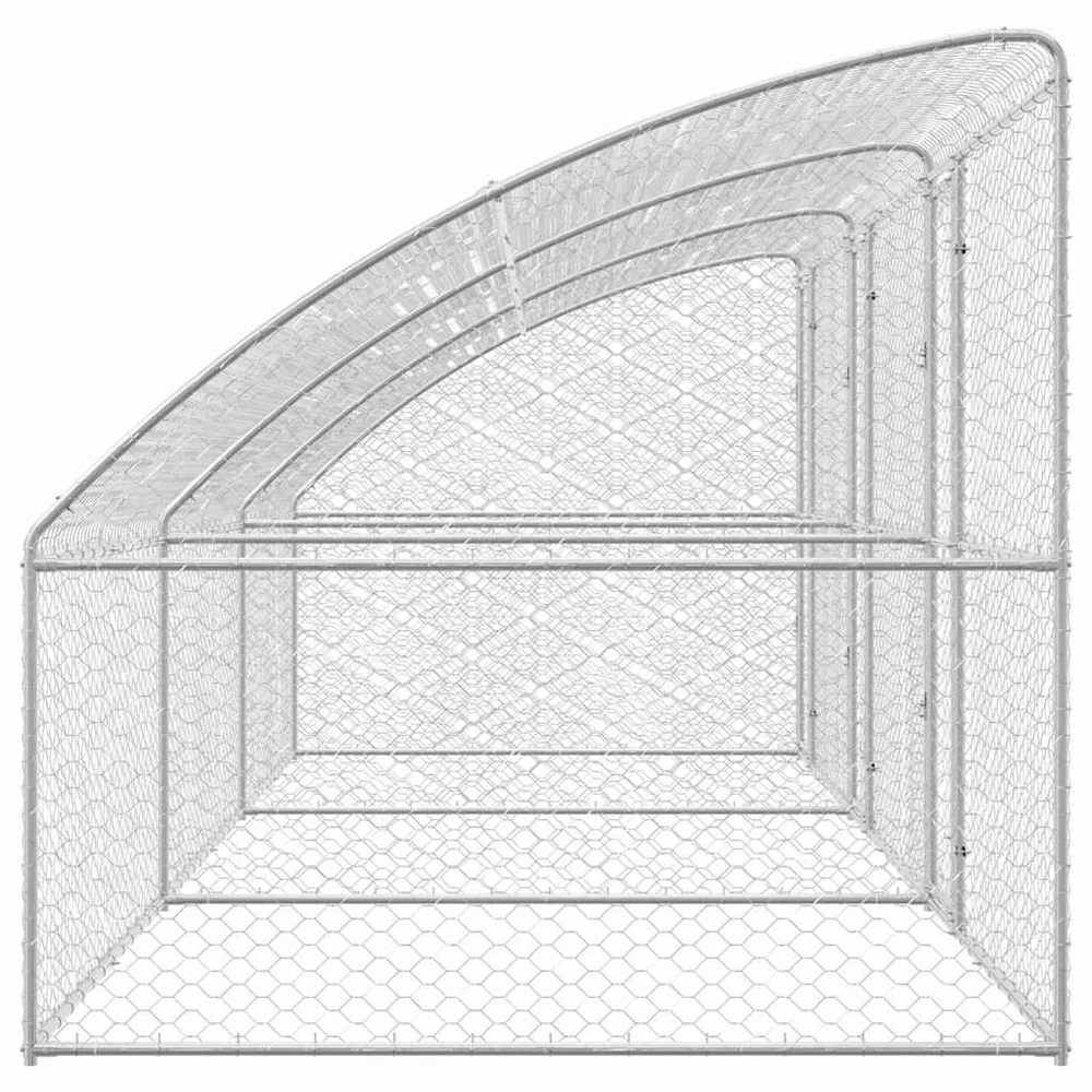 Šunų narvas 3 vnt. Sidabrinė 6 x 2 x 2 m Galvanizuotas plienas