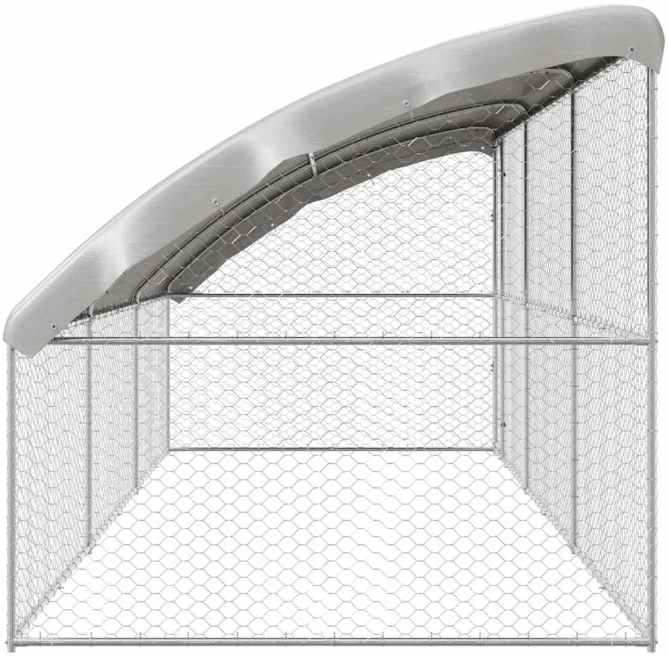 Šunų narvas 3 vnt. Sidabro 6 x 2 x 2 m Galvanizuotas plienas