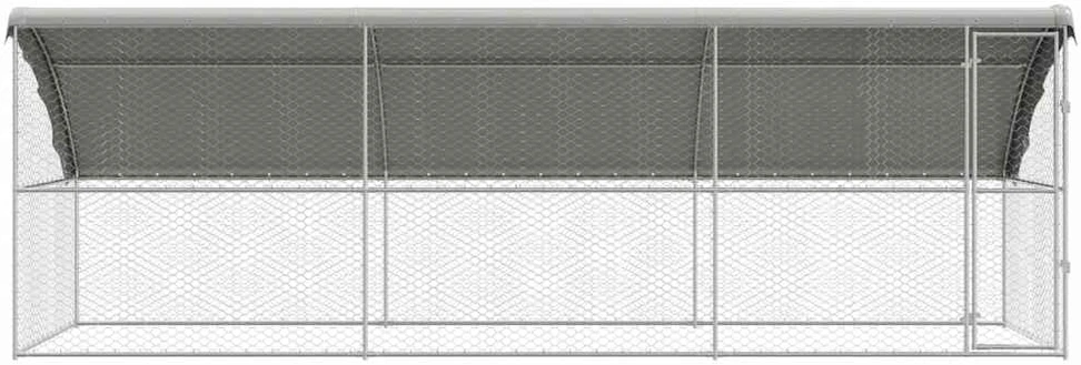 Šunų narvas 3 vnt. Sidabro 6 x 2 x 2 m Galvanizuotas plienas