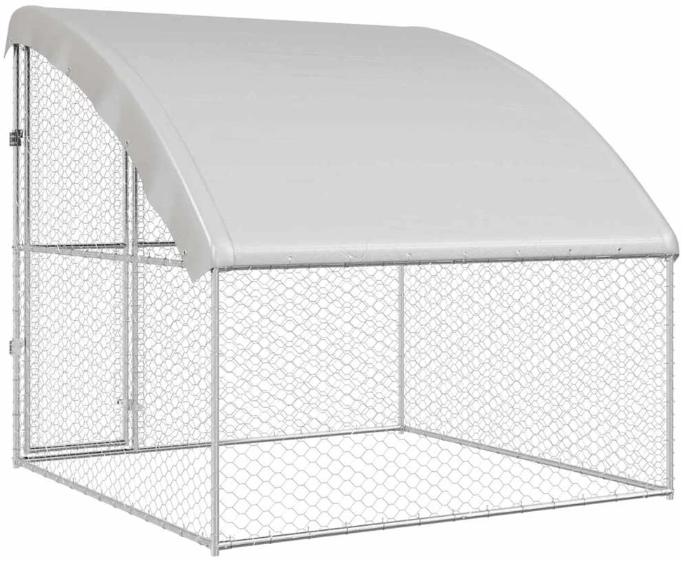 Šunų narvas Sidabro 2 x 2 x 2 m Galvanizuotas plienas