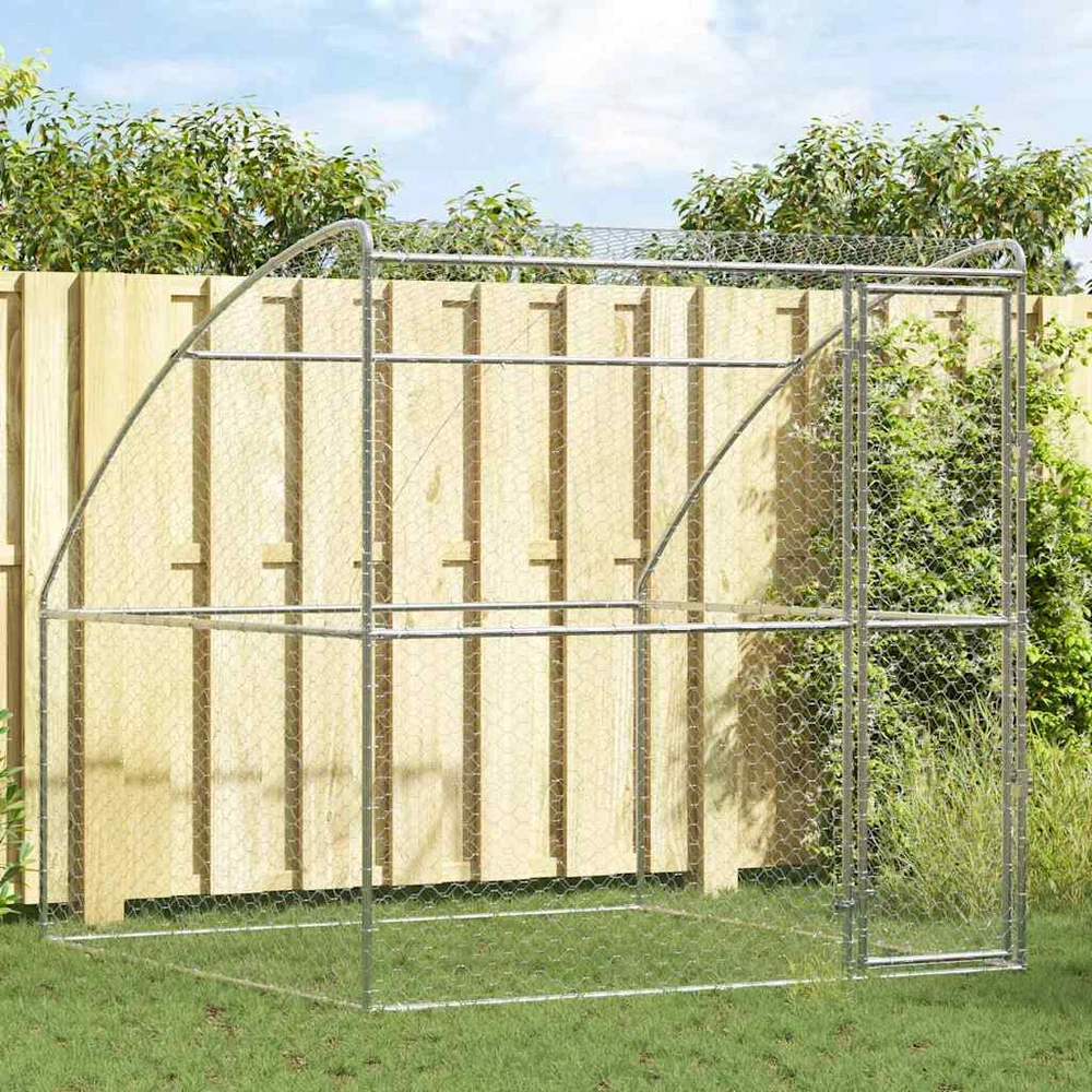 Šunų narvas Sidabrinė 2 x 2 x 2 m Galvanizuotas plienas
